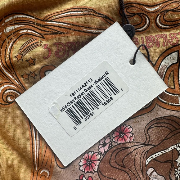 Spell & The Gypsy Wild Child Raglan T Shirt Midi Dress NWT - Picture 12 of 16